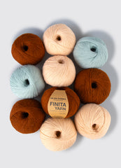 Pack di 10 gomitoli di Finita Yarn