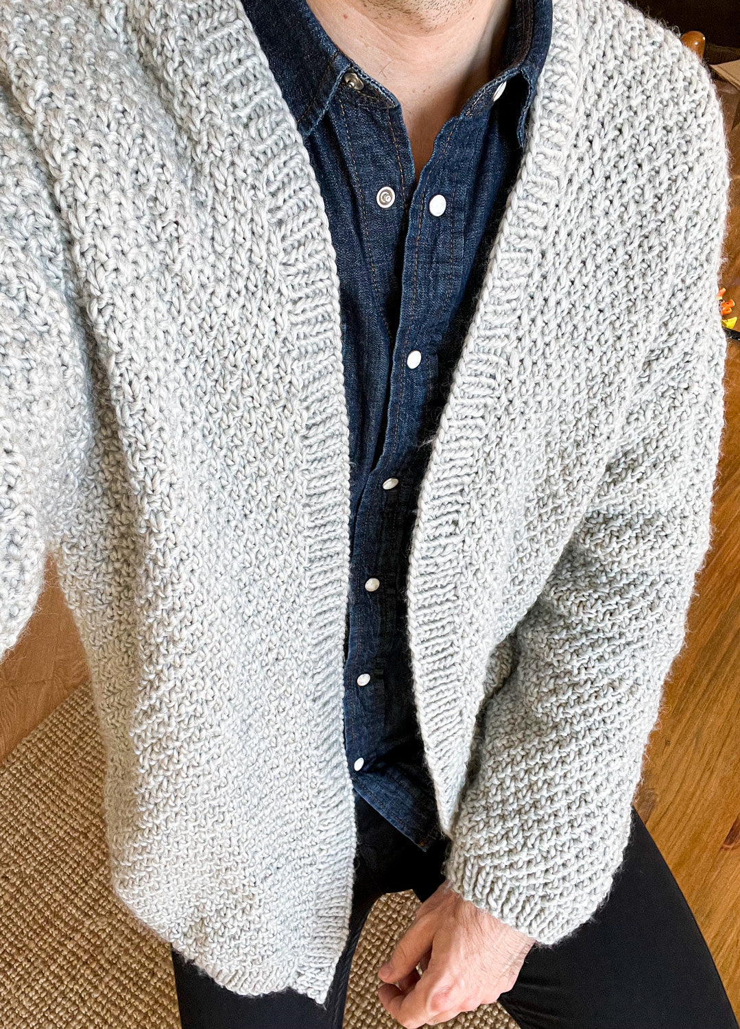 Hackney Cardigan Man Pattern